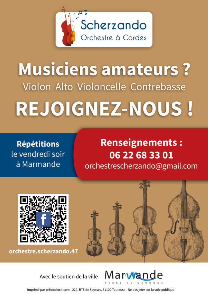 Prospectus Scherzando "Rejoignez-nous"